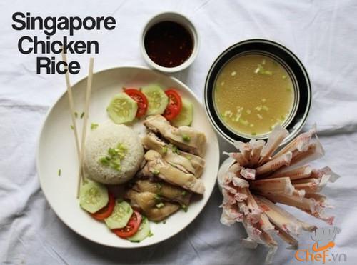 Nấu cơm gà Singapore siêu ngon cực đơn giản