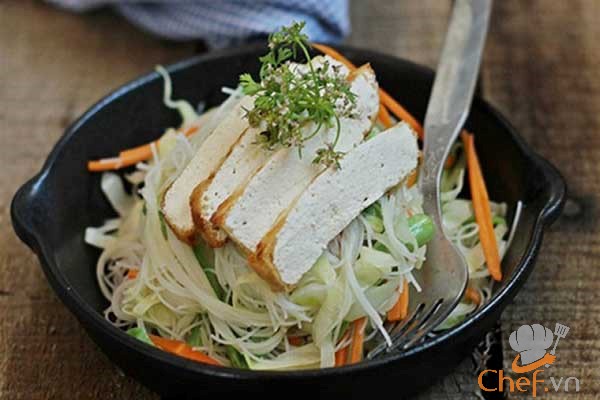 Ngon miệng thanh mát cơ thể với món bún xào chay thanh đạm