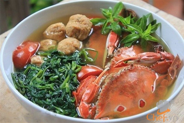 Cách nấu canh ghẹ rau muống và ghẹ nấu canh gì ngon?