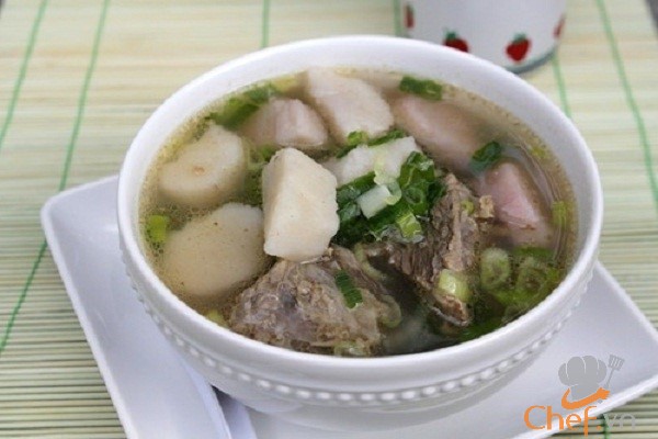 Học ngay cách nấu canh cua khoai sọ rau muống và canh xương khoai sọ