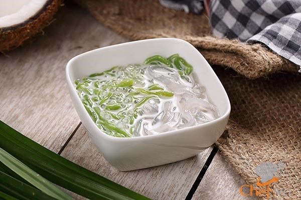 Cách làm chè bánh lọt nước dừa thơm ngon