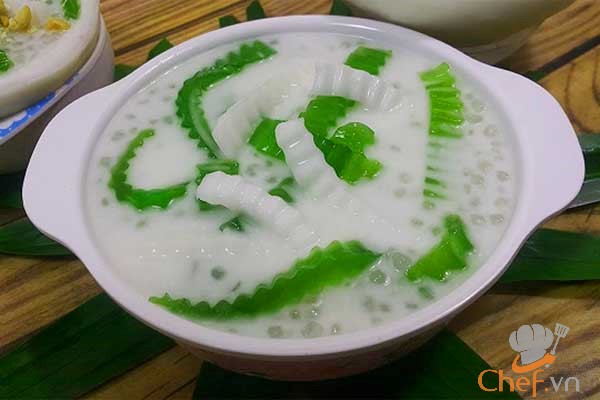Giải nhiệt mùa hè với cách nấu chè dừa non thạch lá dứa thơm béo