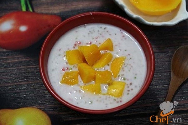 Lạ miệng với cách làm chè xoài bột báng ai ăn cũng khen