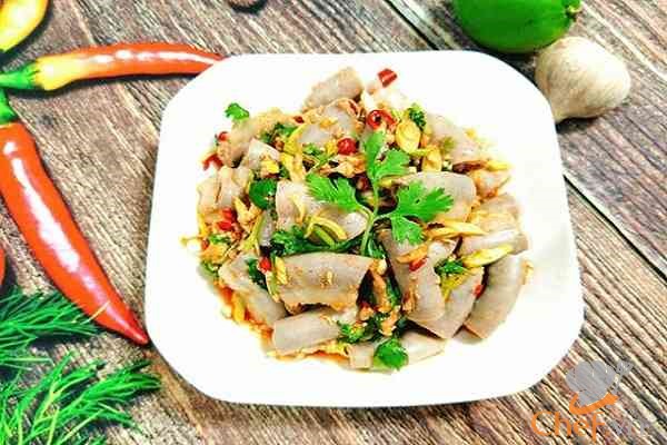 Cách làm món lòng xào nghệ chuẩn vị miền Trung