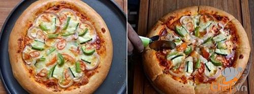 Tự làm pizza rau củ thơm ngon ít béo