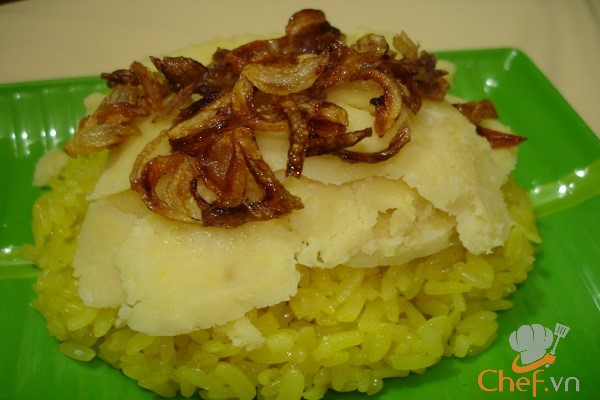 Cách nấu xôi nghệ thơm ngon tốt cho sức khỏe